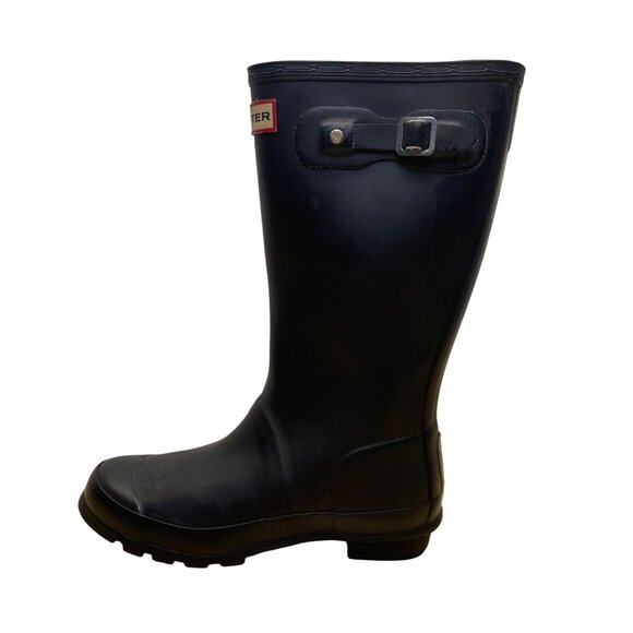 Hunter Kids Black Rubber Waterproof Rain Boots Size 3M/4F - Picture 4 of 10